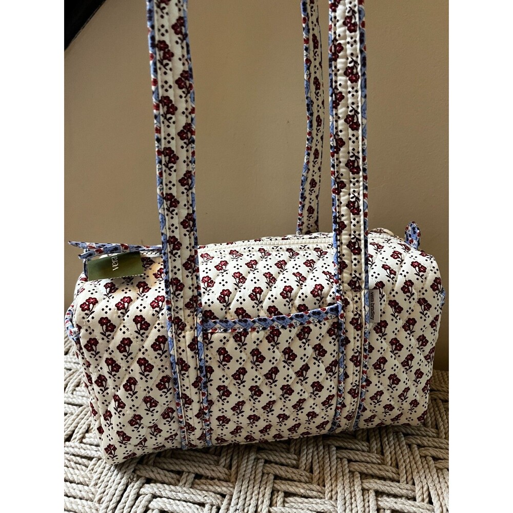 Vera Bradley 100 Handbag Shoulder Bag Purse Rachel Ditsy Ivory Floral NWT